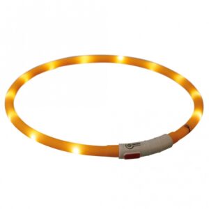 Alternative view of Trixie Flash Leuchtring USB aus Silikon - orange