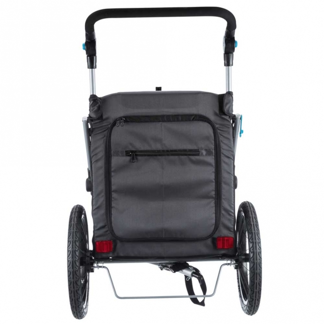 Trixie Fahrrad-Anhänger für Hunde - grau/schwarz - L – Bild 4