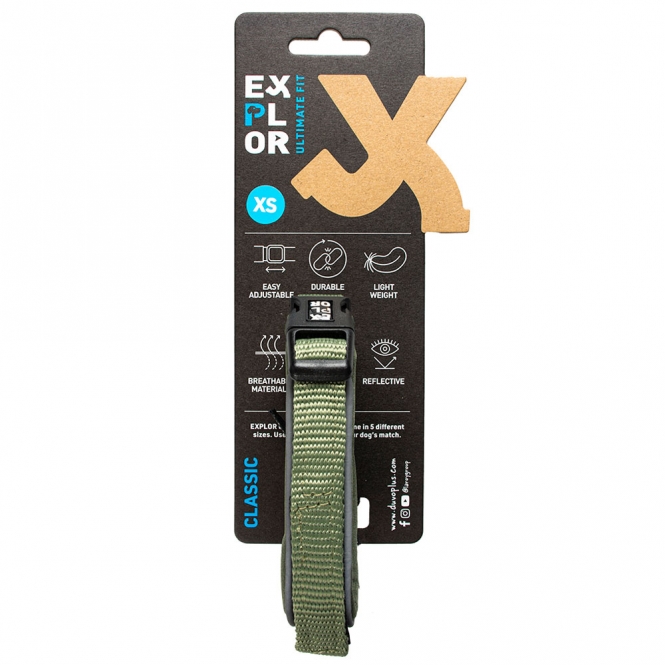 Duvoplus EXPLOR Ultimate Fit Comfy Halsband Classic - Undercover Green - S - 34-38cm – Bild 2