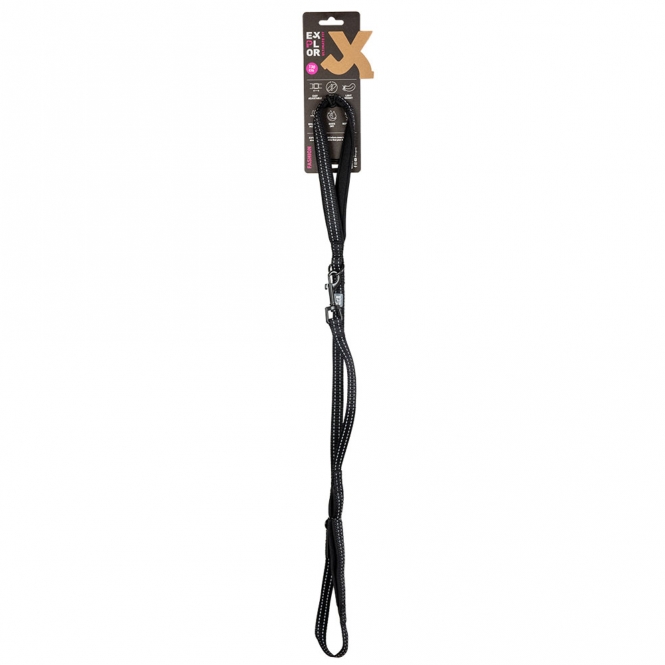 Duvoplus EXPLOR Ultimate Fit On-The-Road-Leine Fashion - granite black - 130cm - 25mm – Bild 2