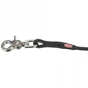 Alternative view of Trixie Schleppleine, rund aus Segeltau mit Trigger Snap Hook - schwarz - 15 m