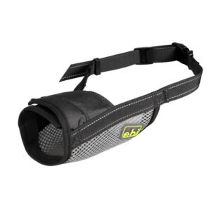 EBI Netz-Maulkorb - schwarz - L - 16-40cm / Ø18-23cm