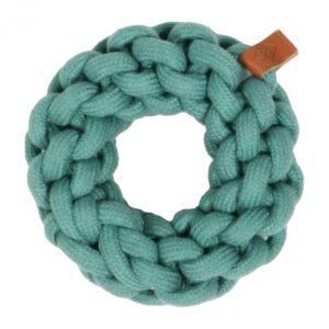 D&D Baumwollring Ben - blau - 13 x 13 x 4,5cm