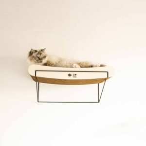 Alternative view of D&D gebogenes Wandregal aus Pappe David - braun/beige
