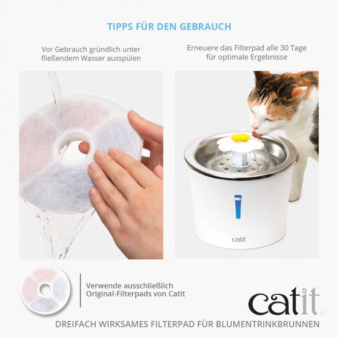Catit Triple Action Filter rahmenlos - 6 Stück – Bild 5