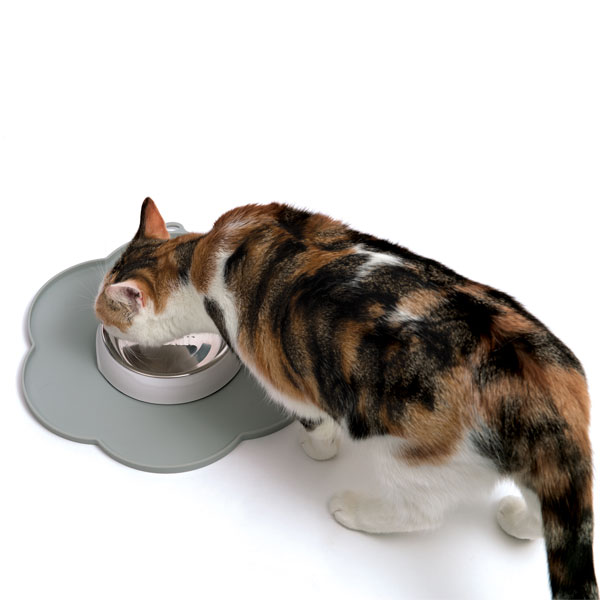 CATIT Silikonmatte Blume - 30 cm - Grau – Bild 3