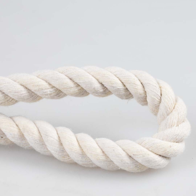 Duvoplus ECO Baumwoll-Tau mit 2 Schlaufen - weiß - 45cm / 328g – Bild 4